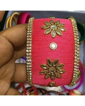 Bangle Set - Pink flower